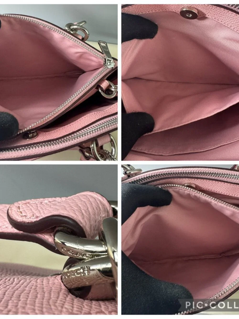 NWOT Authentic Coach F25395 Crossgrain Mini Brooke Carryall- Blush Pink